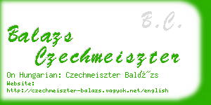 balazs czechmeiszter business card